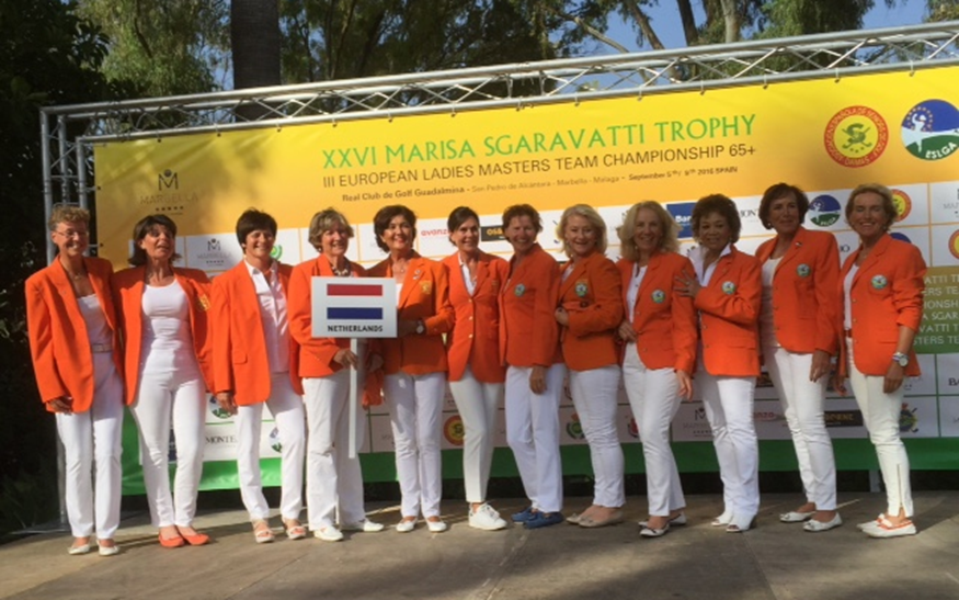 De Nederlandse speelsters in de Marisa Sgaravatti Trophy