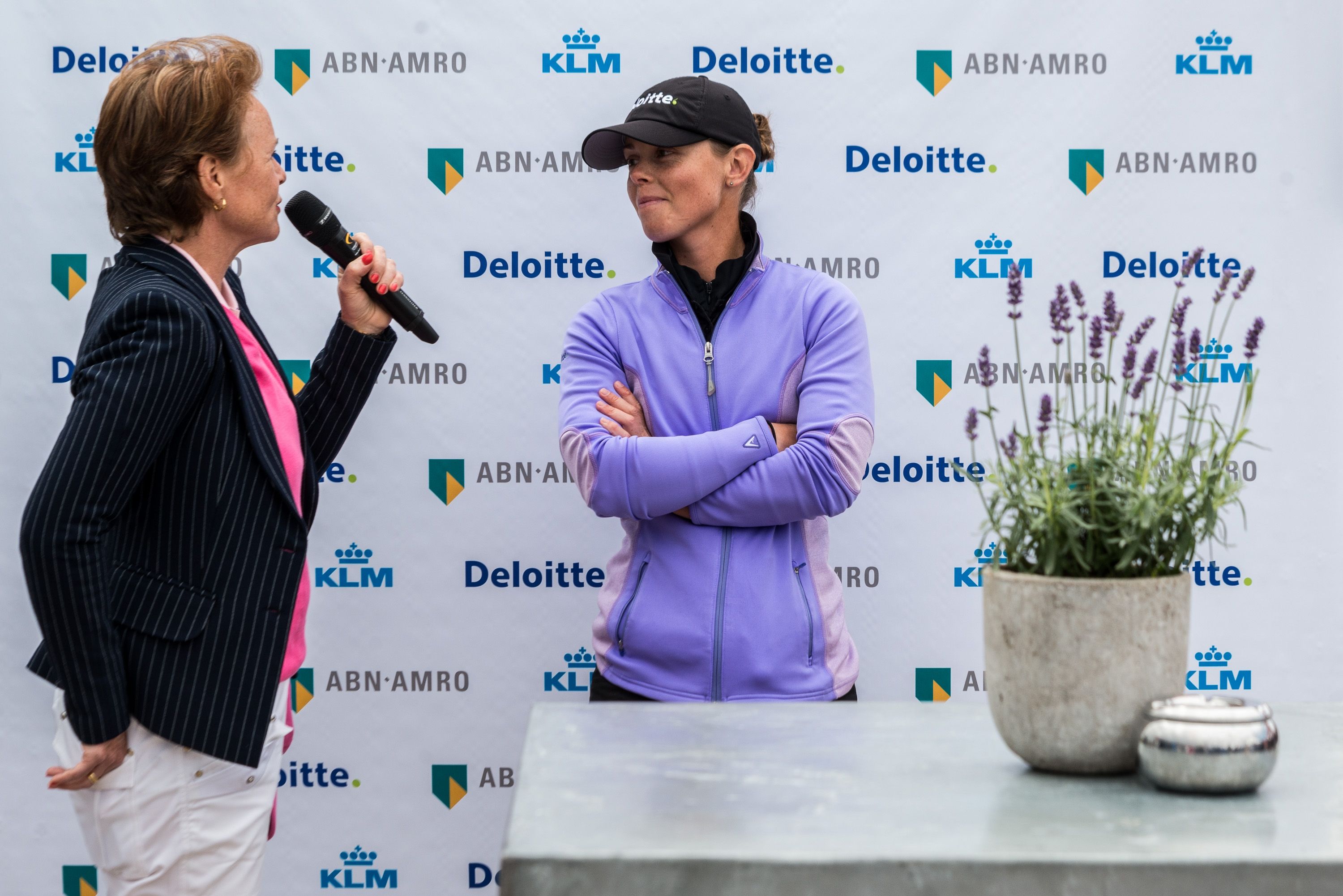 Christel Boeljon en toernooidirecteur Liz Weima