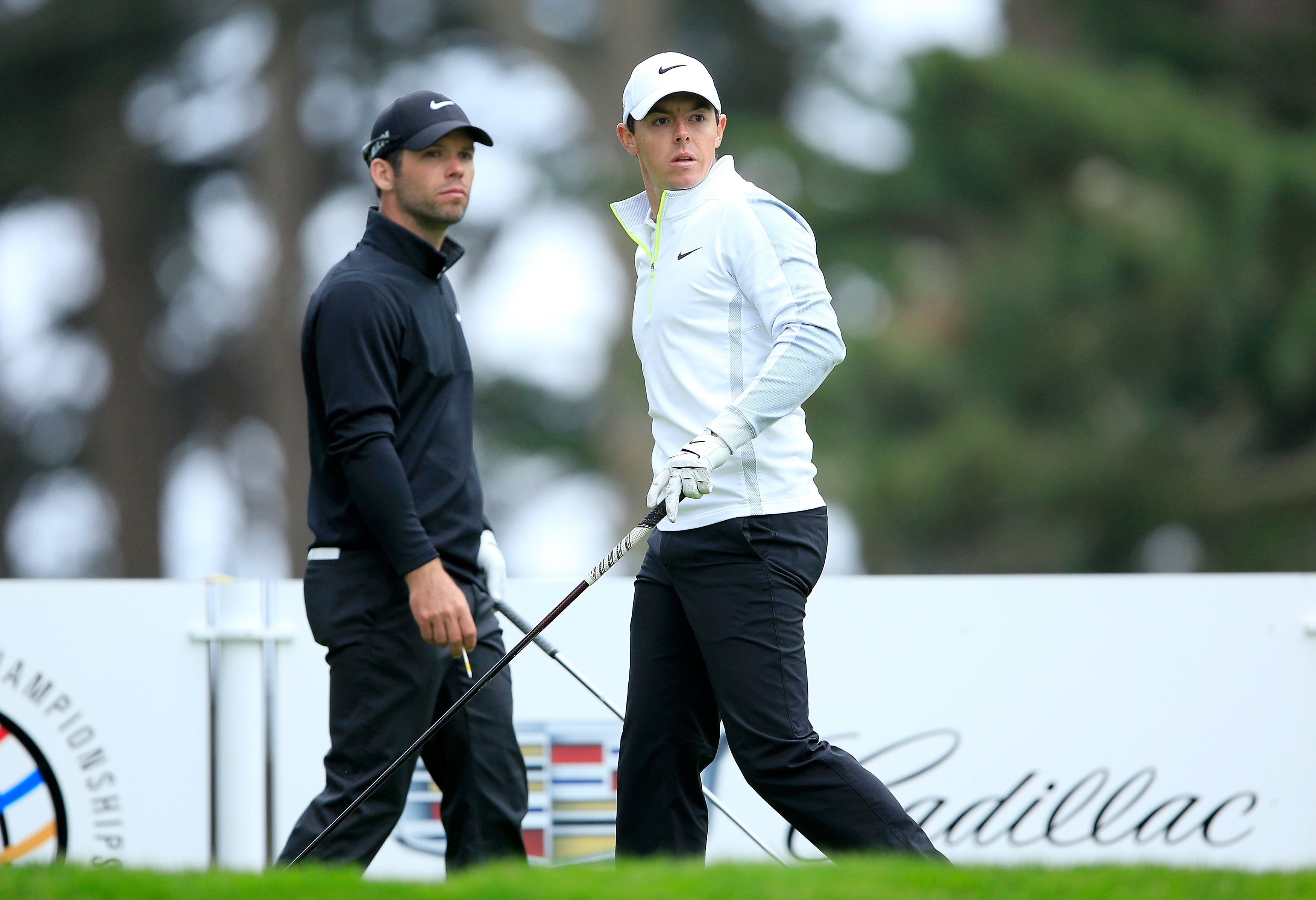 Paul Casey en Rory McIlroy: geen beslissing na 21 holes