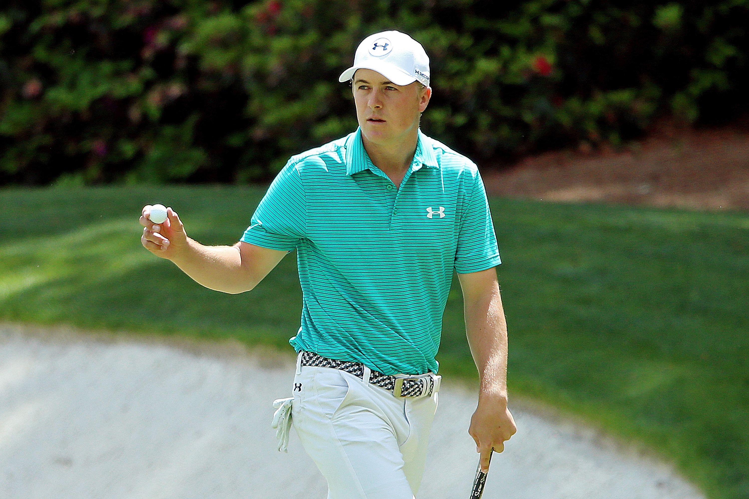 Jordan Spieth in de eerste ronde