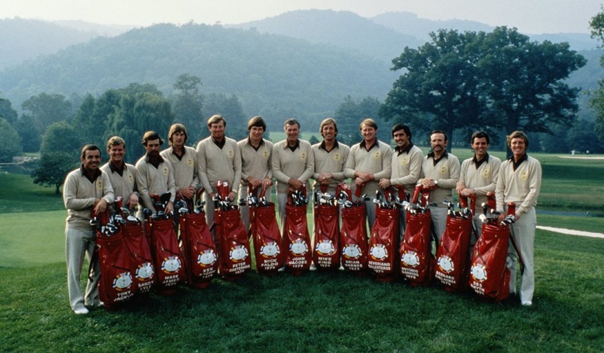 Het Ryder Cup team van Europa in 1979